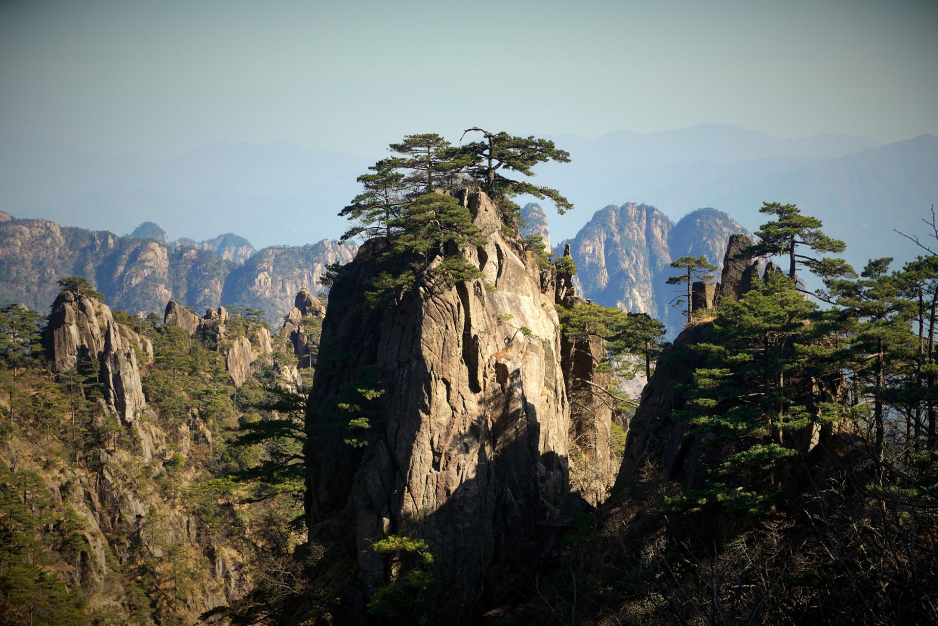 Landscape of Mount Huangshan (Yellow Mountains)