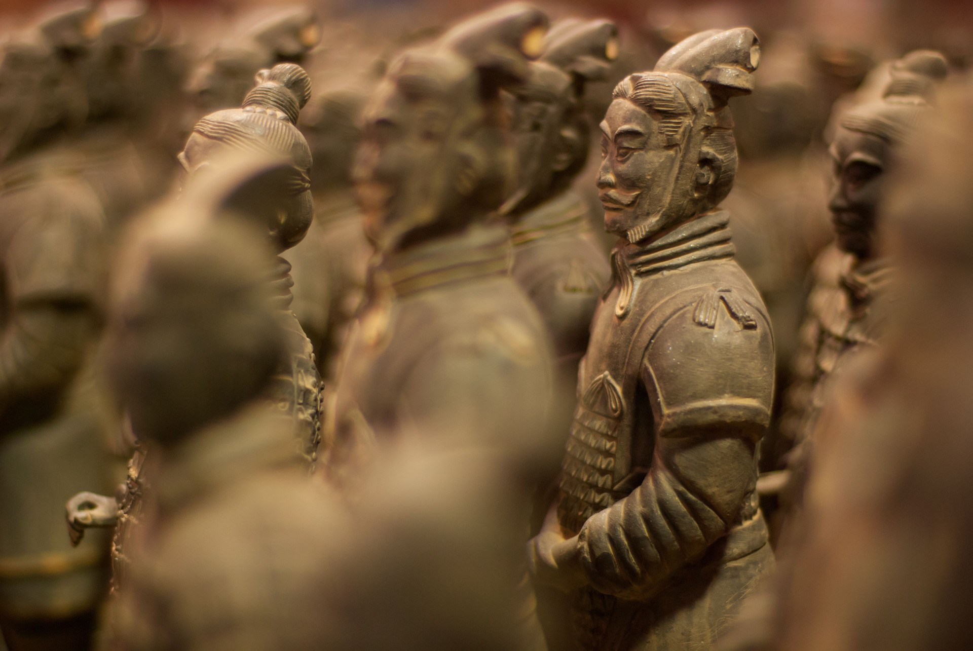 Rows of Terracotta warriors